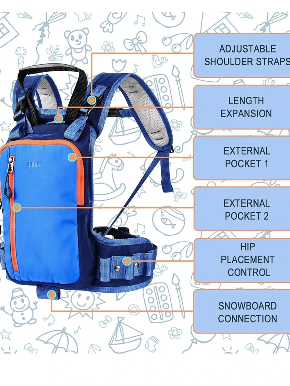 LUCKY CLOVER Ski Harness for Kids: Learn to Ski Safely and Teach Your Child 2-8